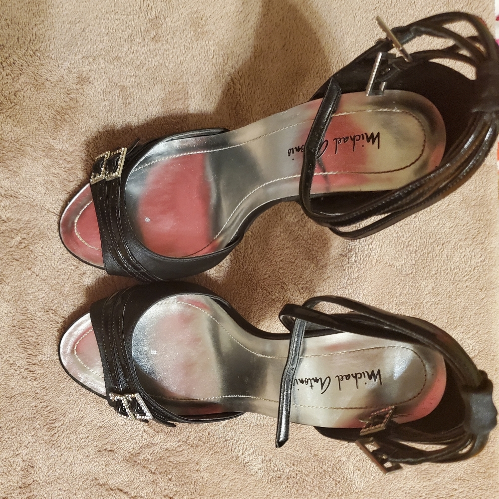 Michael Antonio black dress sandals